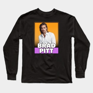 Brad pitt (80s retro style) Long Sleeve T-Shirt